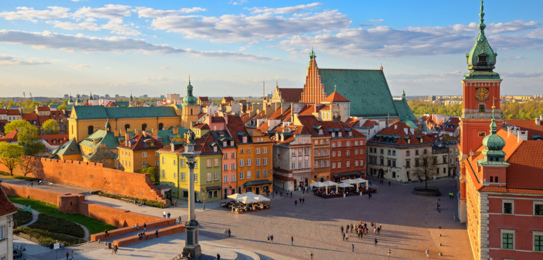 Blick auf die Altstadt von Warschau