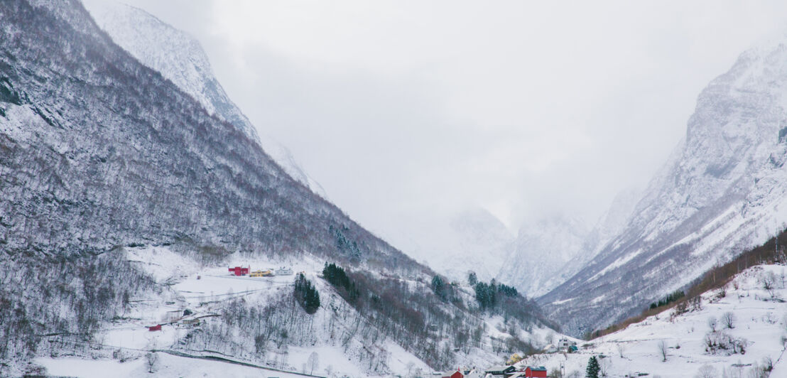 Nærøyfjord im Winter