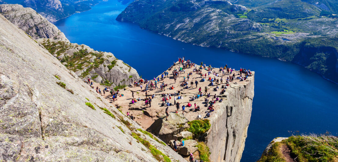 Preikestolen über dem Lysfjord.