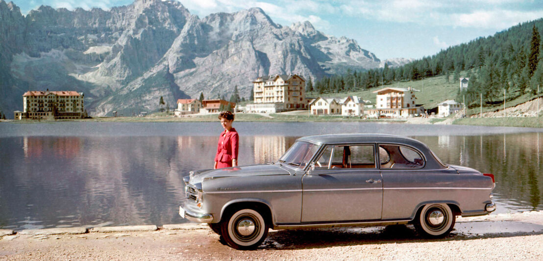 Historisches Foto einer Borgward Isabella