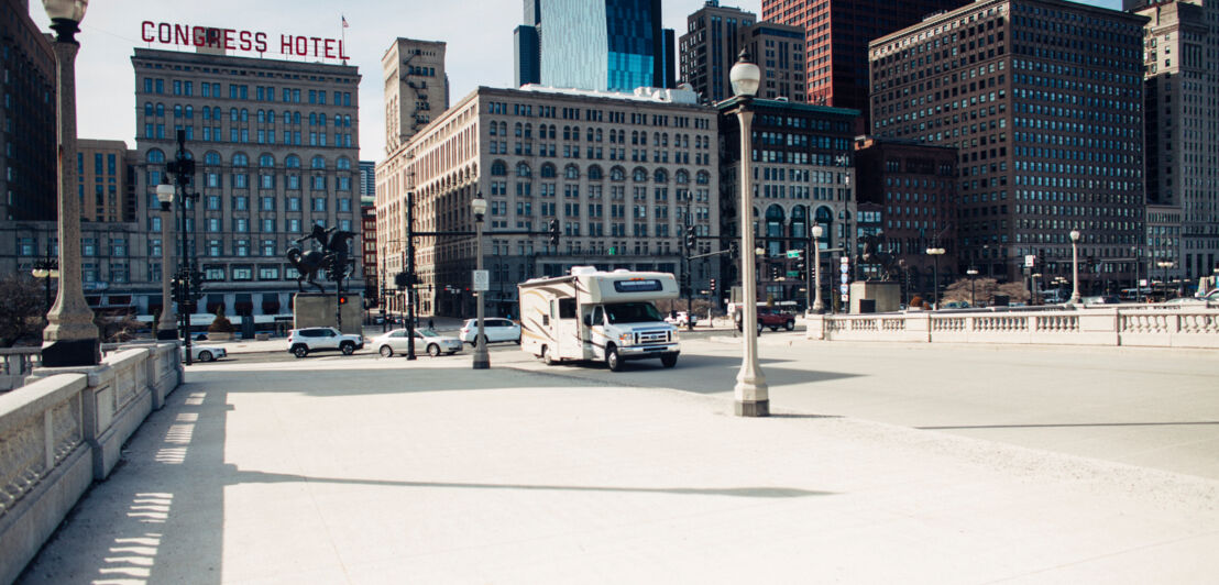 Ein Wohnmobil in Chicago