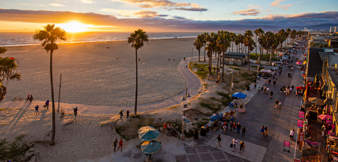 Sonnenuntergang in Venice Beach