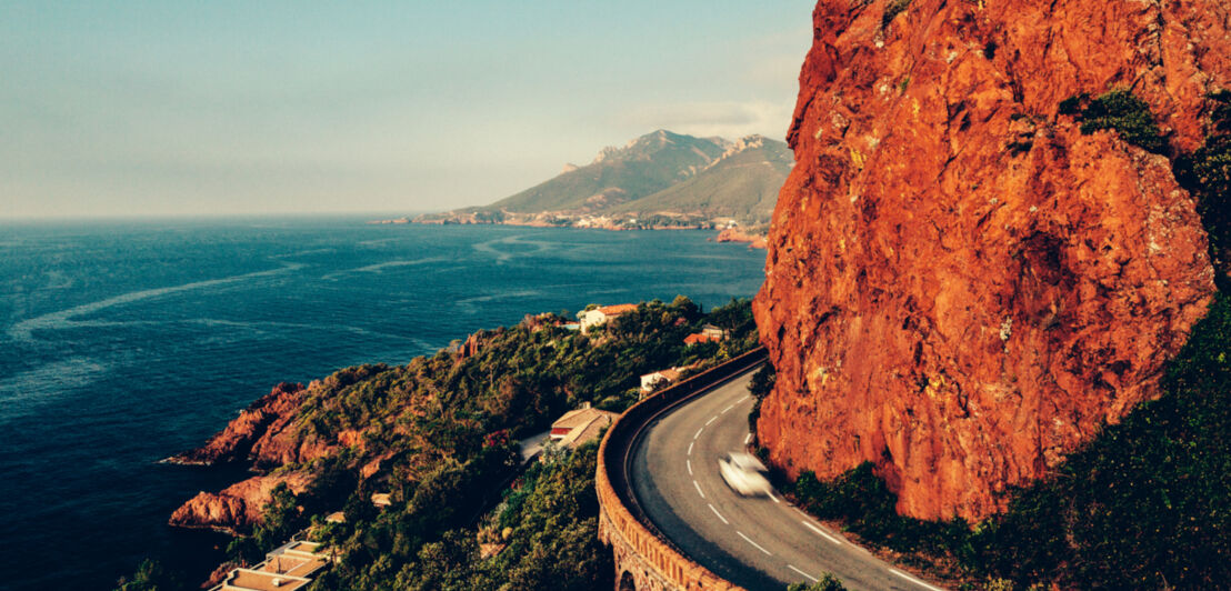 Küstenstraße an der Côte d’Azur