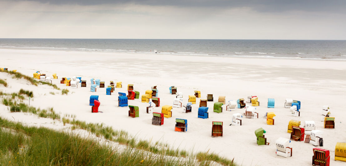 Strandkörbe auf der Ostfriesischen Insel Juist