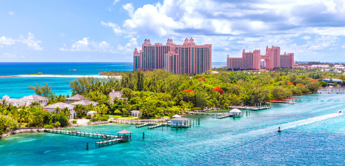 Luftaufnahme von Nassau auf den Bahamas