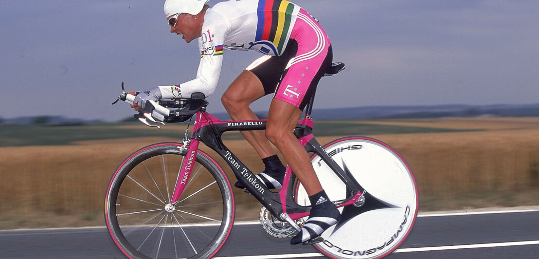 Jan Ullrich bei einem Rennen