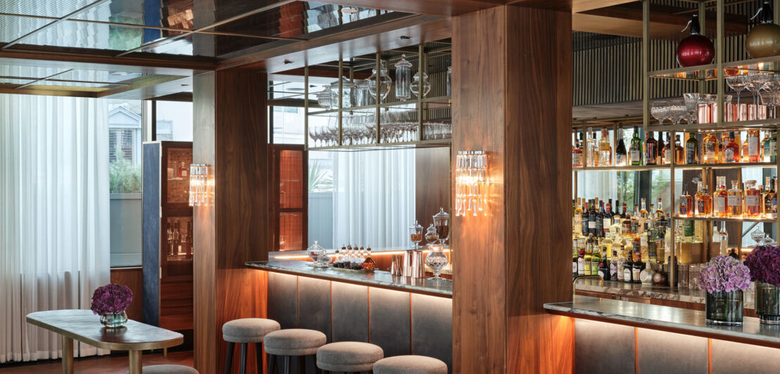 Die Hotelbar des Rosewood Hotels in Wien.