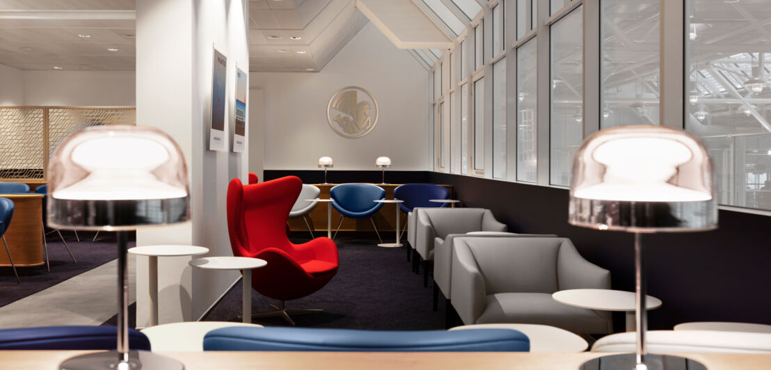 Eine moderne Flughafenlounge von Air France