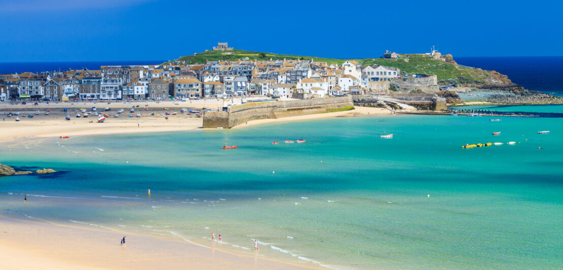 Aufnahme vom Porthminster Beach in St. Ives