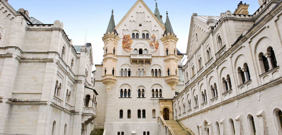 Innenhof auf Schloss Neuschwanstein