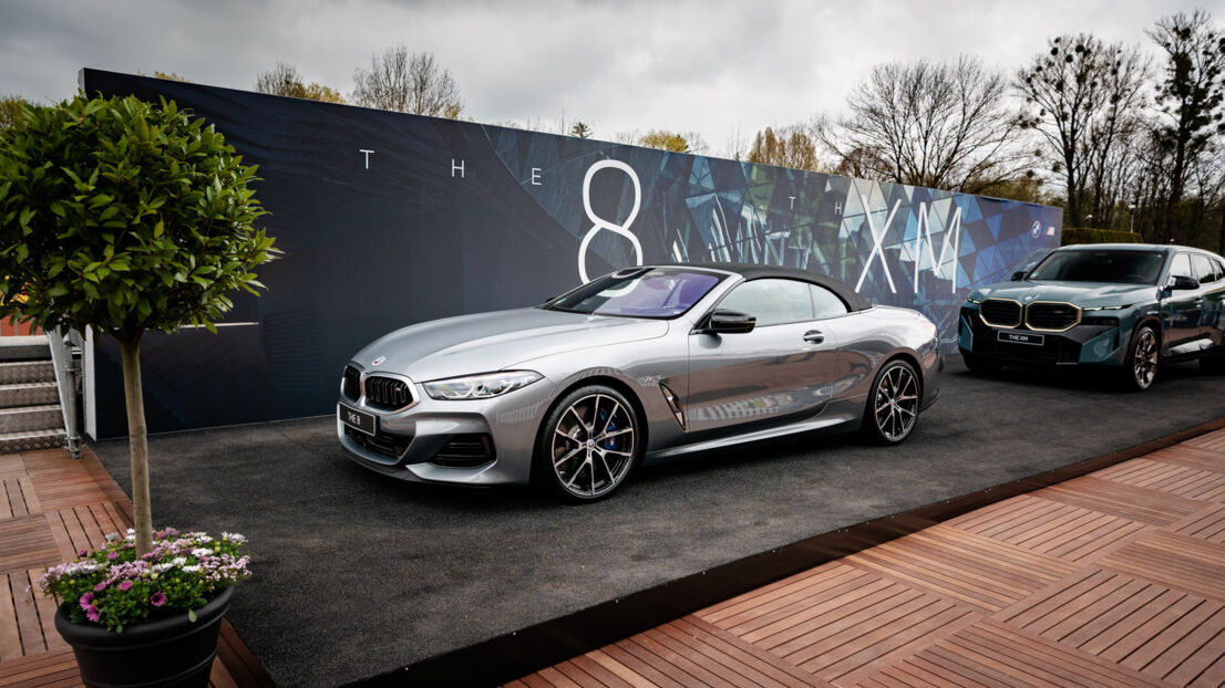 Aufnahme des BMW The 8 auf den BMW Open.