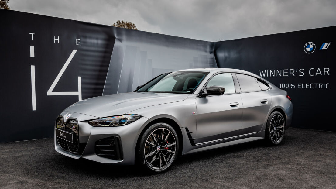 Das Winners Car, der BMW i4, auf den BMW Open.