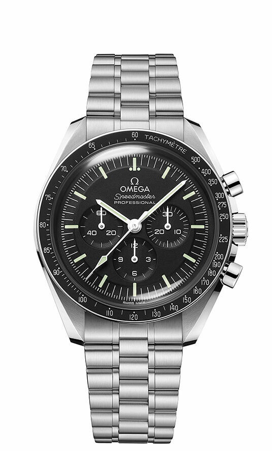 Produktbild eines silberfarbenen Chronographen der Marke OMEGA