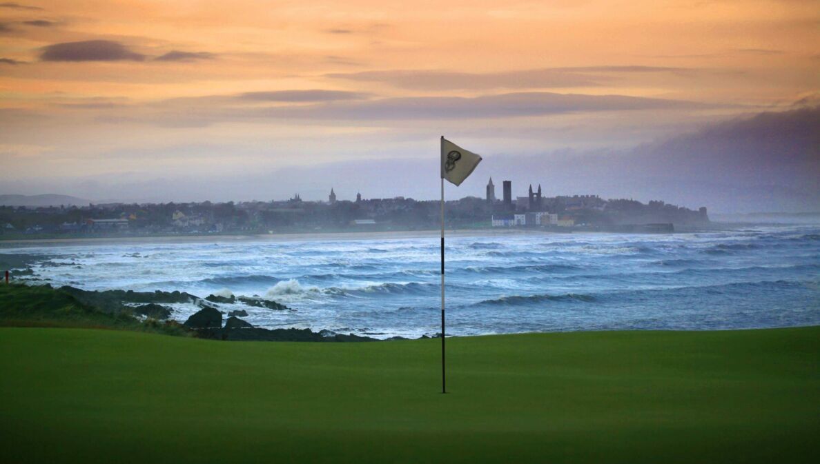 Castle Course von St Andrews Links mit Nordseeblick