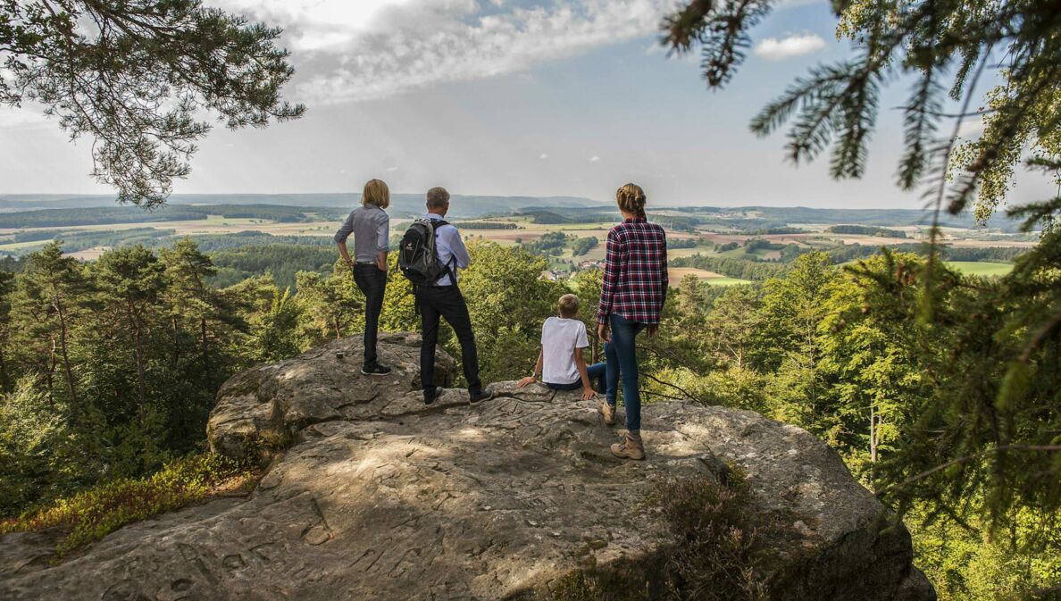 Wanderer auf dem Veitenstein.