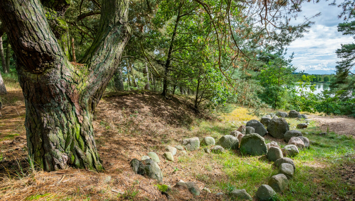 Wikingergräber im Naturpark Flusslandschaft Peenetal