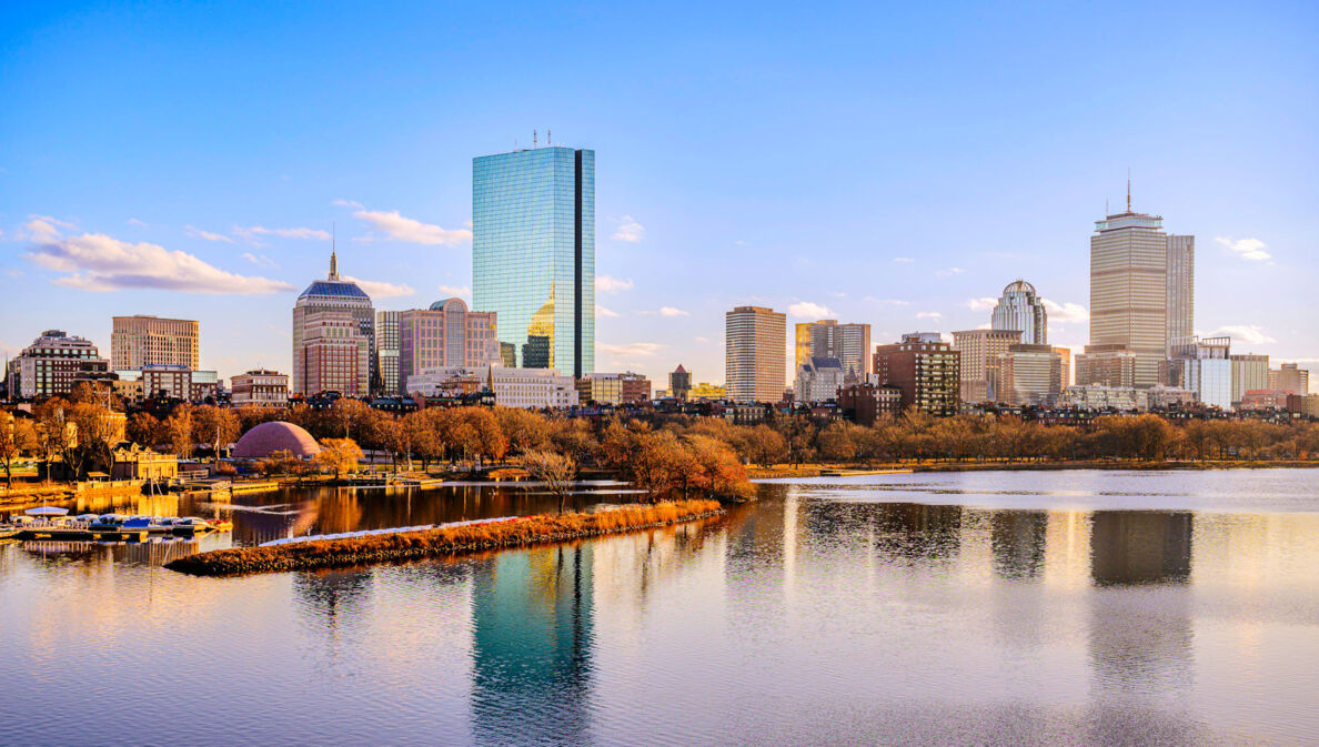 Panorama der Skyline von Boston.