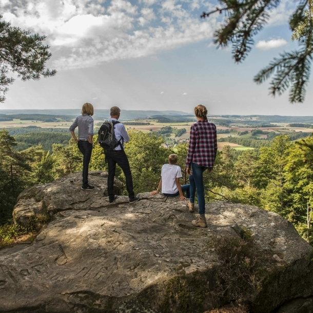 Wanderer auf dem Veitenstein.