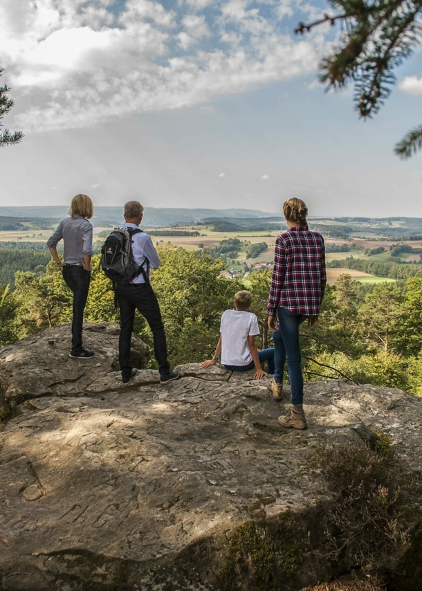 Wanderer auf dem Veitenstein.