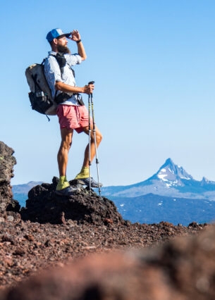 Florian Astor auf Wanderung in Neuseeland