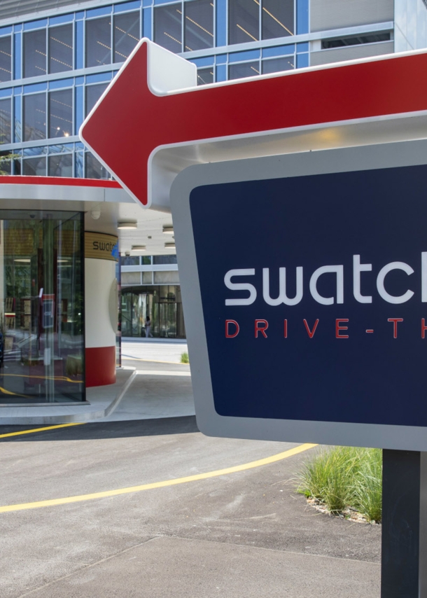 Der Swatch Drive-Thru Store.