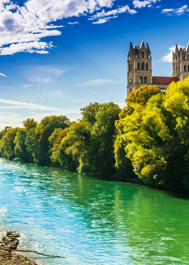 Der Isarstrand in München