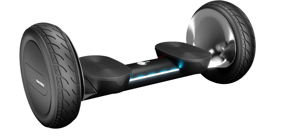 Ein Hoverboard in schwarz