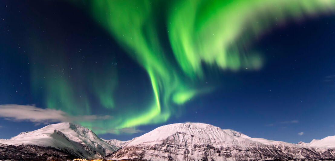 Nordlichter über Lyngen.