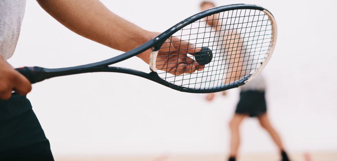 Squash-Schläger mit Ball