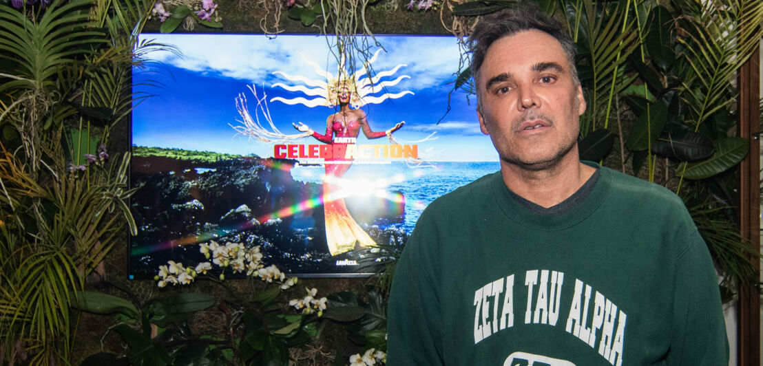 Porträt von David La Chapelle in Italien