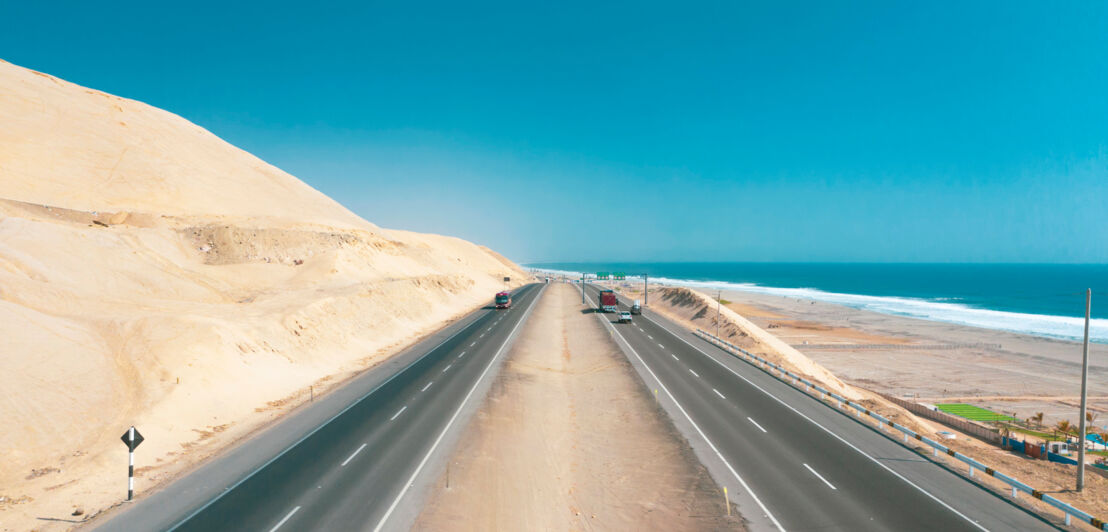 Blick auf Panamericana und Pazifik