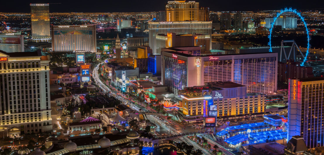 Der Las Vegas Strip bei Nacht