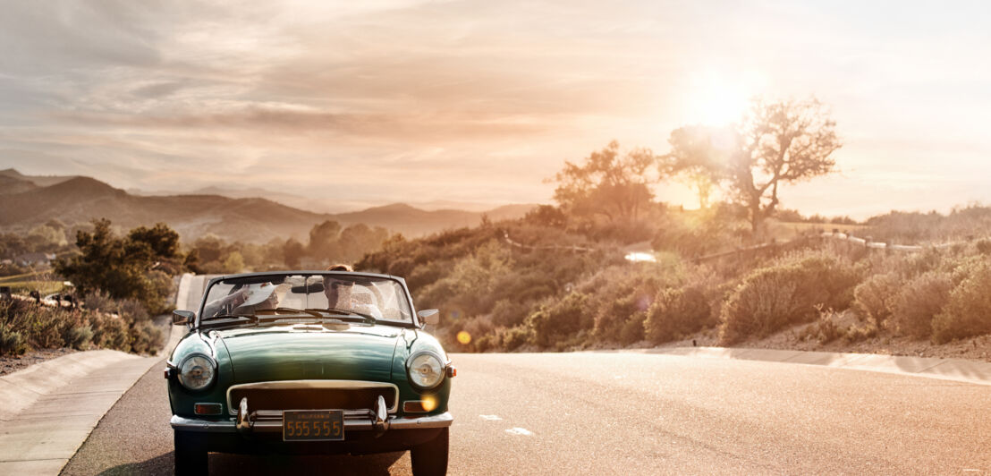 Ein Cabriolet auf der Route 66