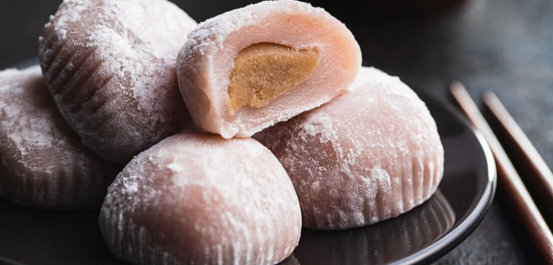 Japanisches Mochi-Dessert.