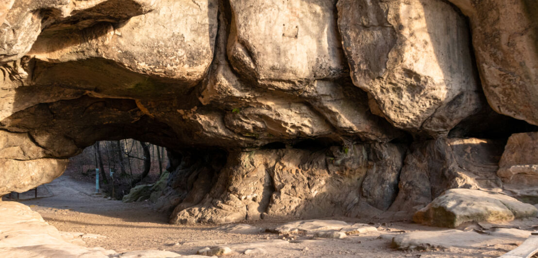 Die Höhle am Kuhstall in der Sächsischen Schweiz