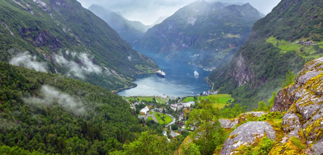 Blick auf den Geirangerfjord