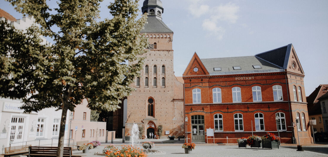 Historische Gebäude in einer Kleinstadt