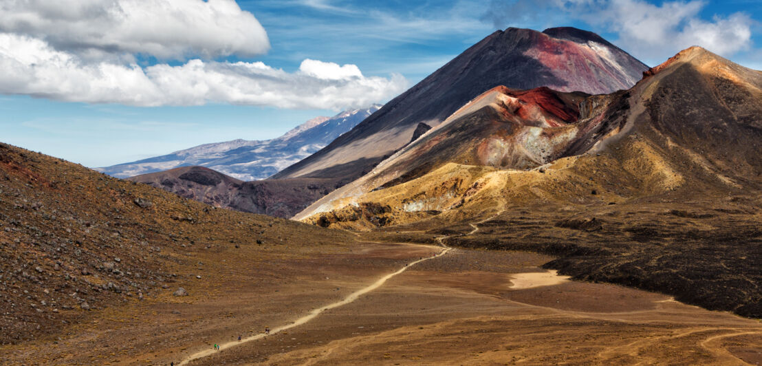 Der Mount Ngauruhoe in Neuseeland