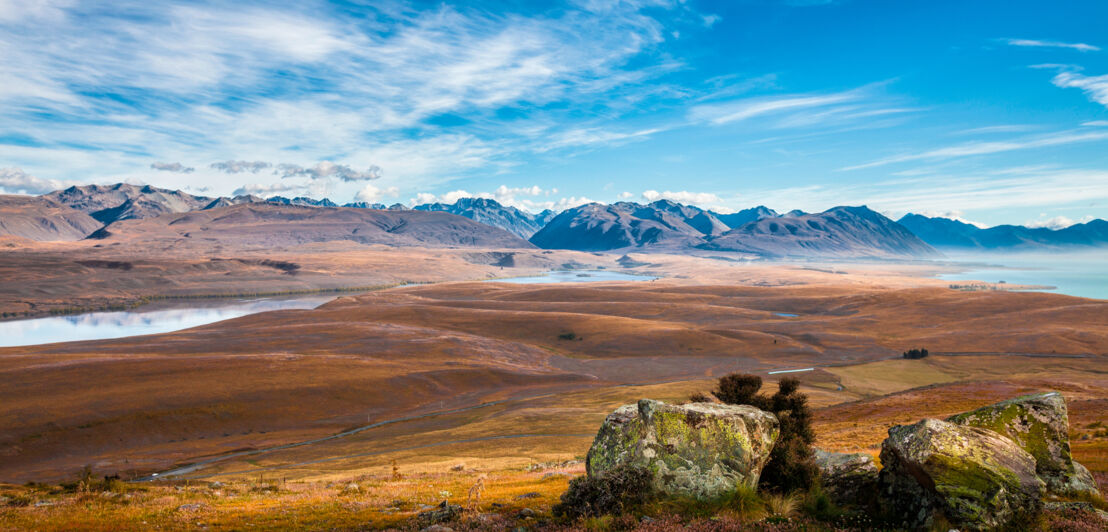 Weite Ebene in Neuseeland