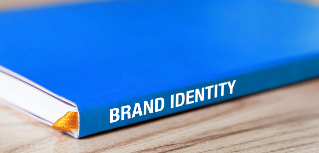 Book with brand identity guidelines