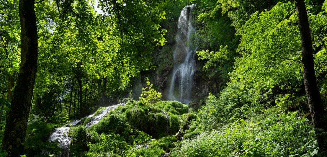 Uracher Wasserfall in der Schwäbischen Alb.