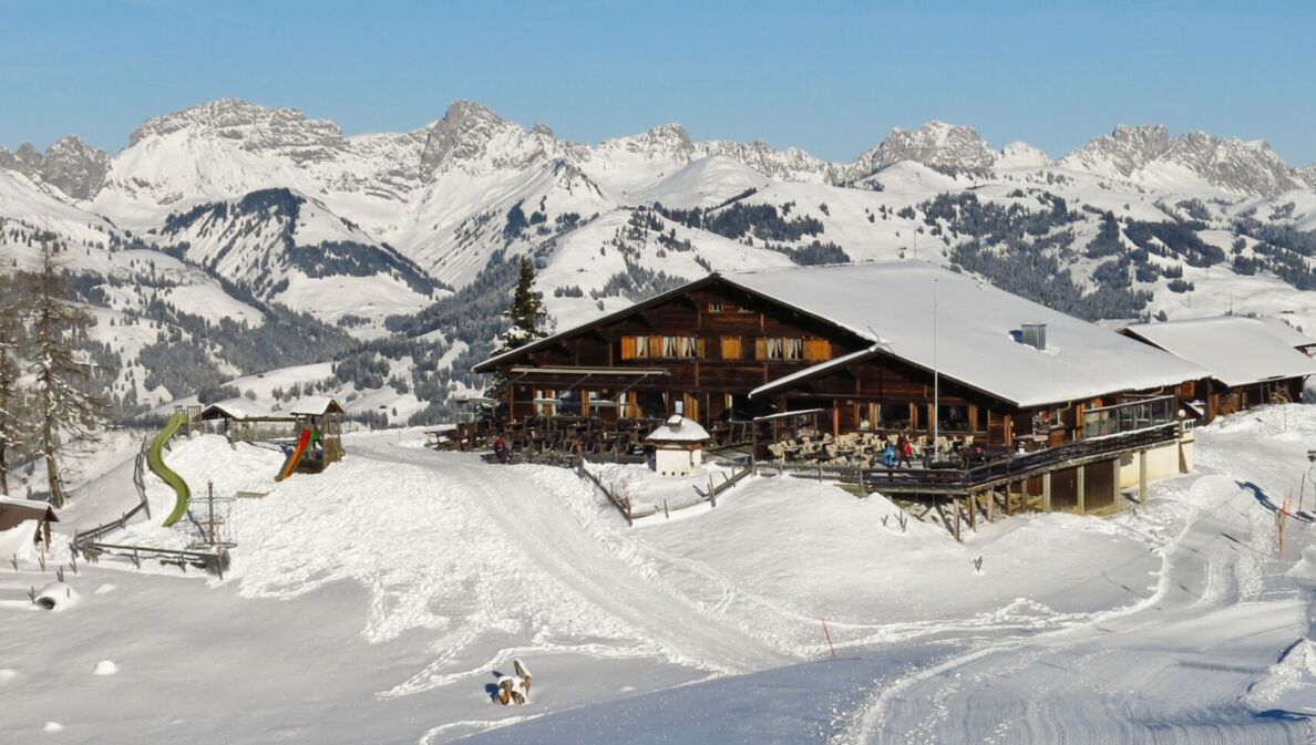 Blick auf die Hohe Wispile in Gstaad