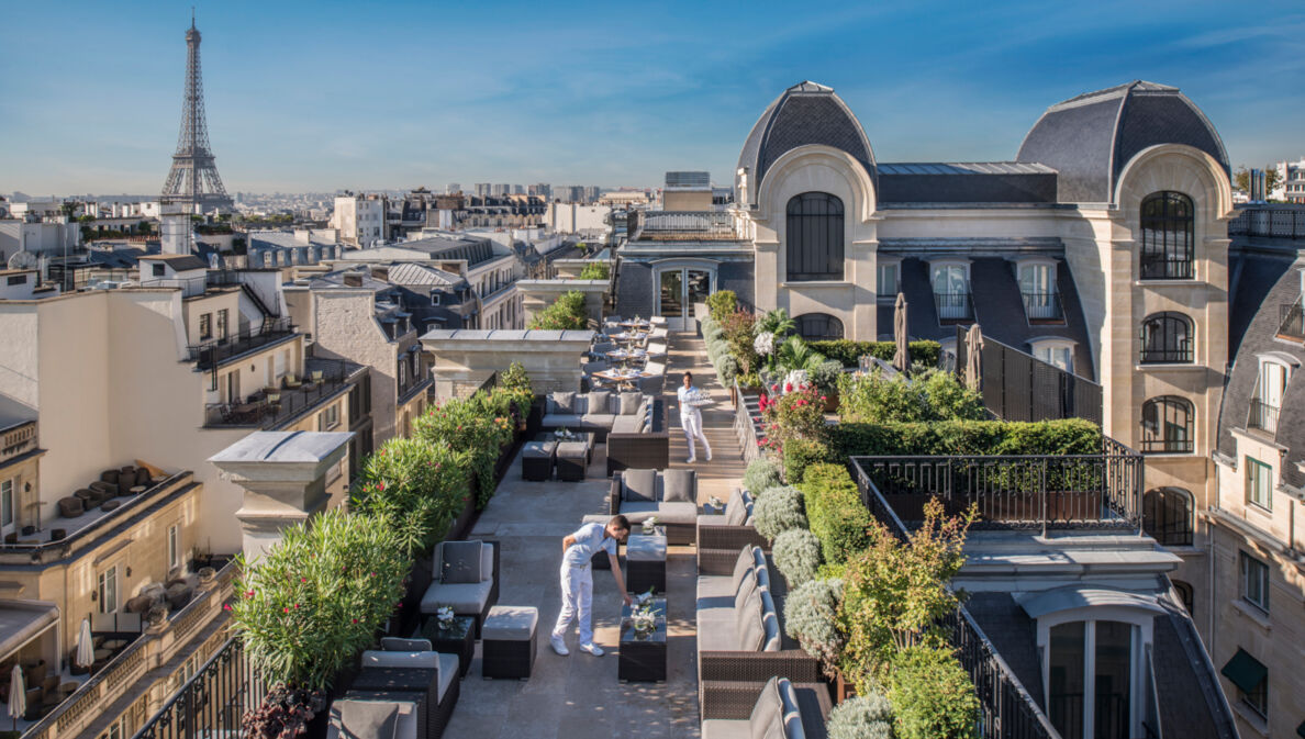 Blick vom Hotel Peninsula über die Dächer von Paris