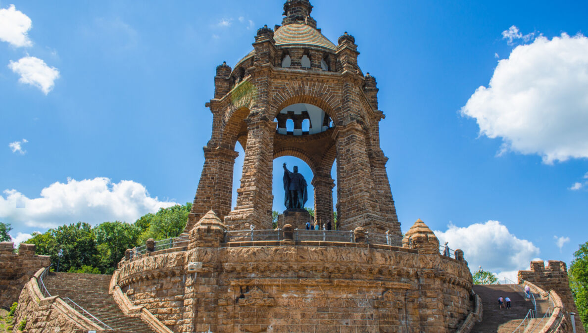 Das Kaiser Wilhelm Denkmal nahe Porta Westfalica