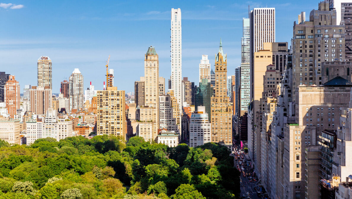 Hochhäuser und Central Park in New York