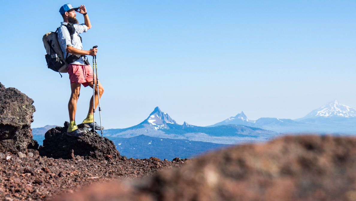 Florian Astor auf Wanderung in Neuseeland