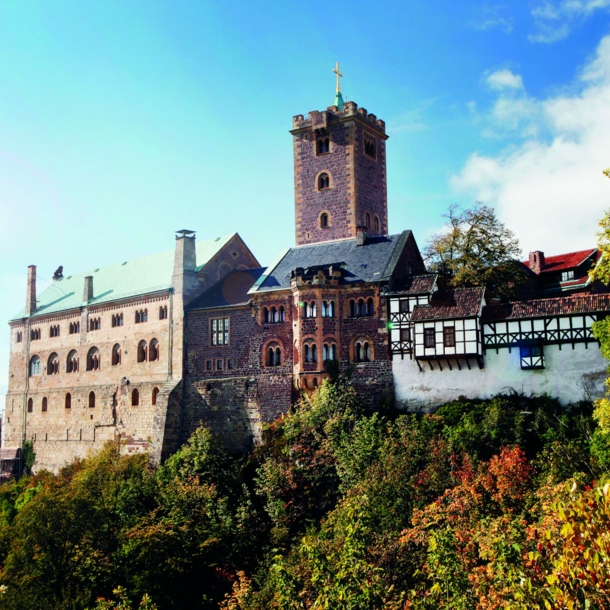 Die Wartburg in Eisenach entstand im Jahr 1067 und ist seit 1999 Weltkulturerbe