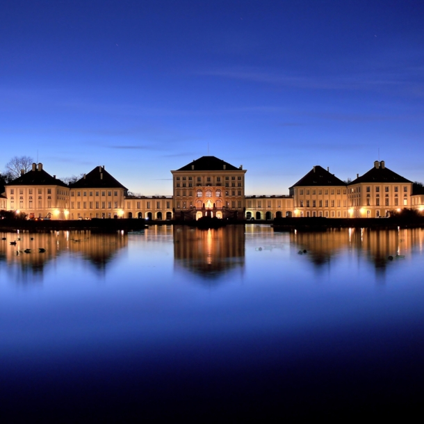 Schloss Nymphenburg bei Nacht