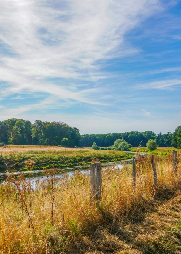 Blick auf die Ems in Ostfriesland